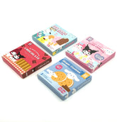 Presenting the delightful Sanrio Candy Box Series Memo Pads, these stationery items are a must-have for anyone who appreciates a touch of cuteness with their competence!   Choose from 4 equally adorable sets, each with a different style of sweet-treat branding and featuring your favourite Sanrio characters - My Melody, Kuromi, Pompompurin, Hangyodon and Pochacco all add a cheerful touch of kawaii to these nifty notes!
